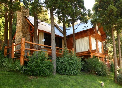 Cabaña Cipreses con vista al lago Nahuel Huapi